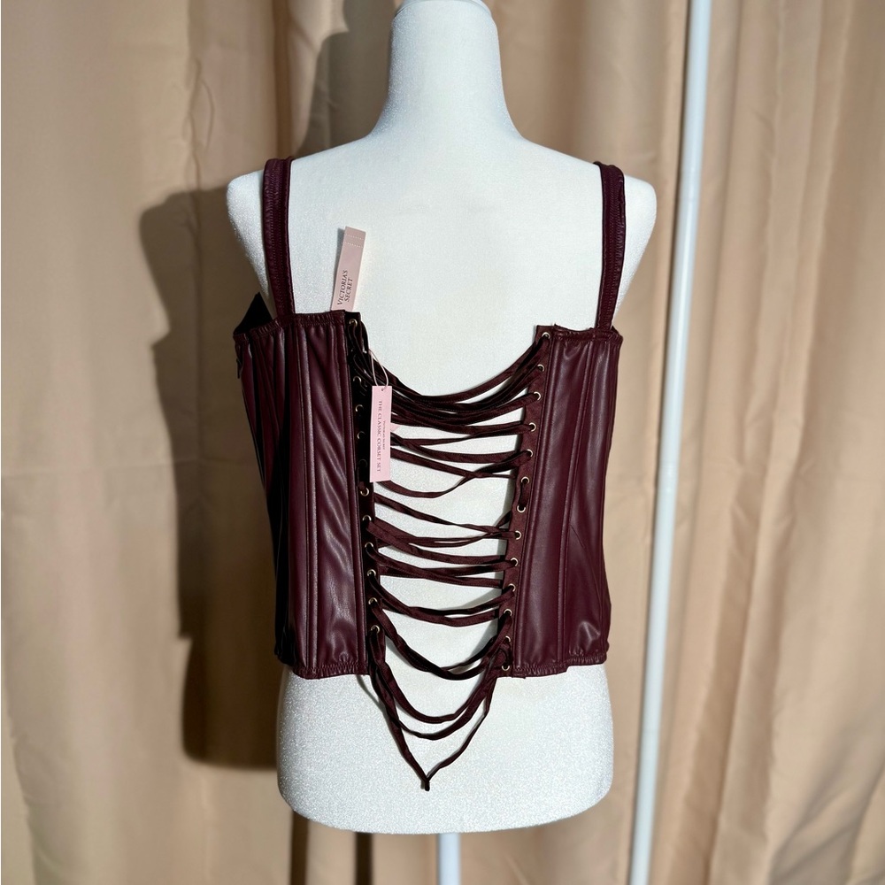Victoria's Secret Burgundy Corset Top - NWT - Picture 5 of 12